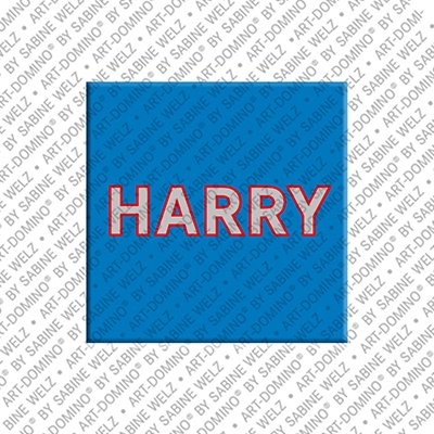 ART-DOMINO® BY SABINE WELZ Harry – Magnet mit dem Vornamen Harry