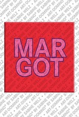 ART-DOMINO® BY SABINE WELZ Margot – Magnet mit dem Vornamen Margot
