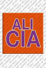 MAGNET-STORIES Alicia – Magnet with the name Alicia