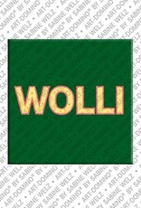 ART-DOMINO® BY SABINE WELZ Wolli – Magnet with the name Wolli