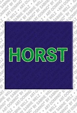 ART-DOMINO® BY SABINE WELZ Horst – Aimant avec le nom Horst