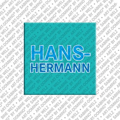 ART-DOMINO® BY SABINE WELZ Hans-Hermann – Magnet with the name Hans-Hermann