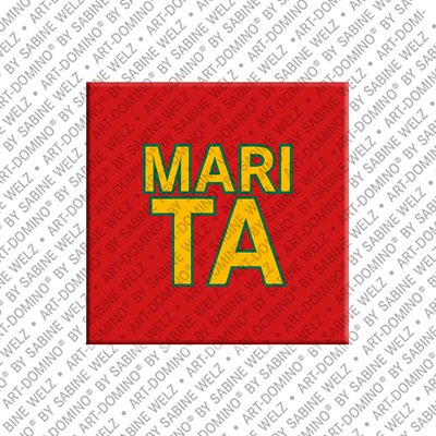 ART-DOMINO® BY SABINE WELZ Marita – Magnet with the name Marita