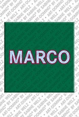 MAGNET-STORIES Marco – Magnet mit dem Vornamen Marco