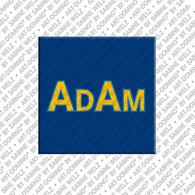 ART-DOMINO® BY SABINE WELZ Adam – Magnet mit dem Vornamen Adam