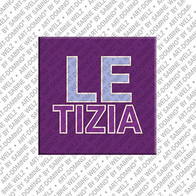 MAGNET-STORIES Letizia – Magnet mit dem Vornamen Letizia