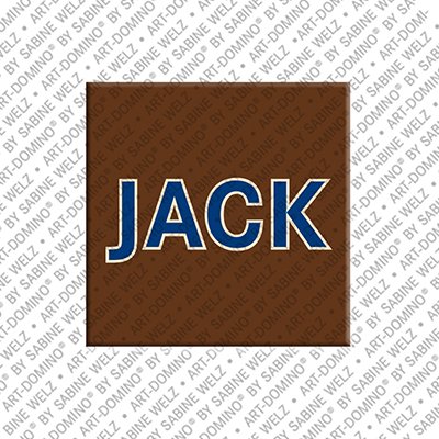 ART-DOMINO® BY SABINE WELZ Jack – Magnet with the name Jack