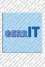 ART-DOMINO® BY SABINE WELZ Gerrit – Magnet with the name Gerrit