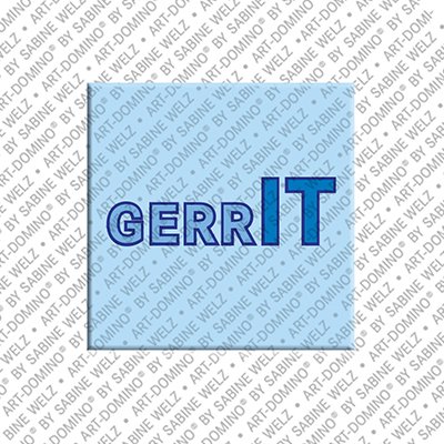 ART-DOMINO® BY SABINE WELZ Gerrit – Magnet with the name Gerrit