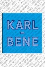 ART-DOMINO® BY SABINE WELZ Karl-Bene - Magnet mit dem Vornamen Karl-Bene