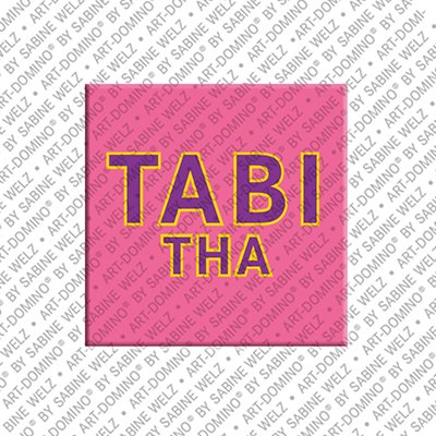 ART-DOMINO® BY SABINE WELZ Tabitha - Magnet with the name Tabitha