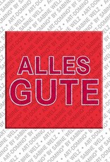 ART-DOMINO® BY SABINE WELZ Alles Gute – Magnet mit Alles Gute