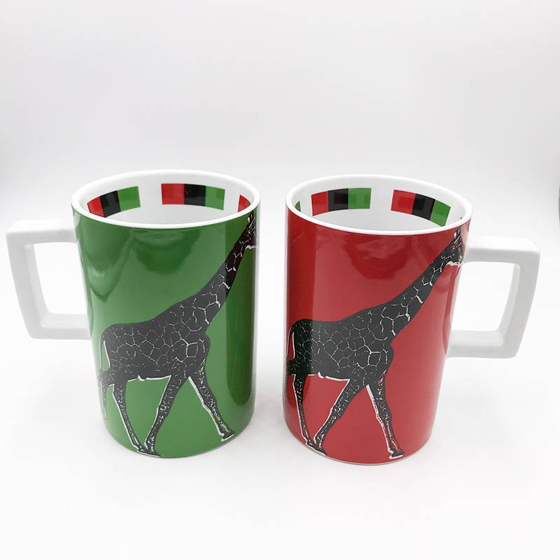 ART-DOMINO® BY SABINE WELZ GIRAFFE ANIMAL-MUG 01