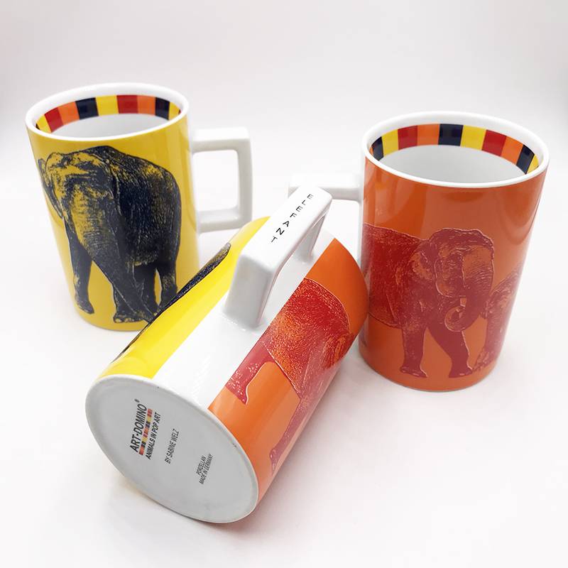 ART-DOMINO® BY SABINE WELZ ÉLÉPHANT ANIMAL-MUG 04