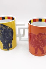 ART-DOMINO® BY SABINE WELZ ELEFANT ANIMAL-MUG 04