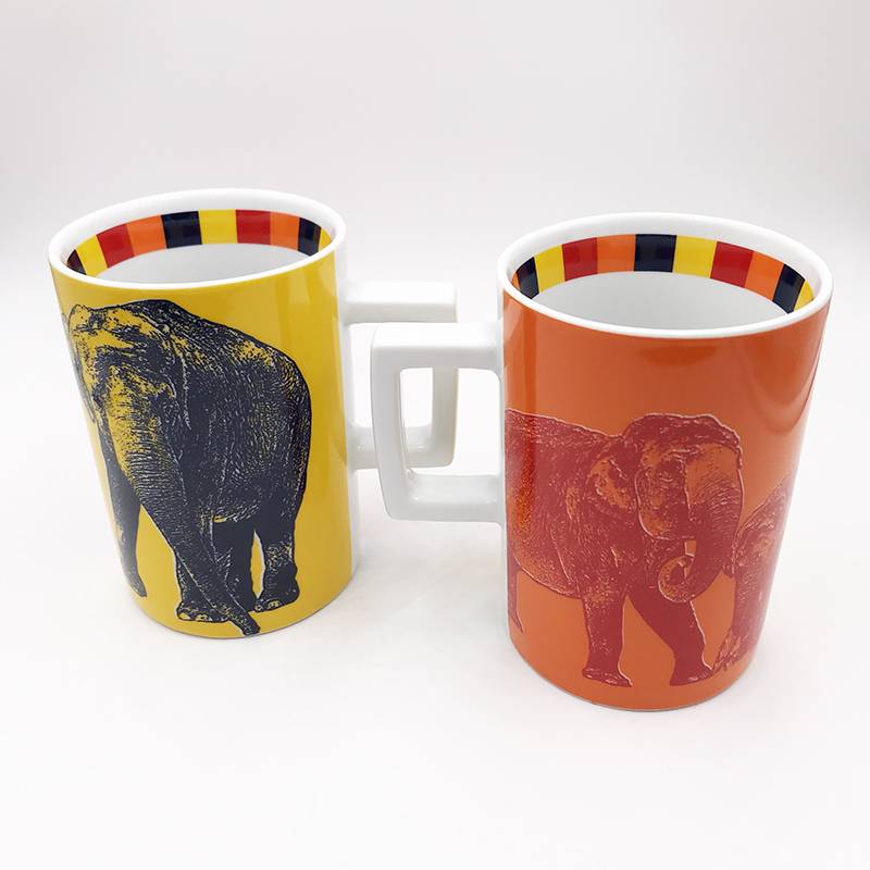 ART-DOMINO® BY SABINE WELZ ELEFANT ANIMAL-MUG 04