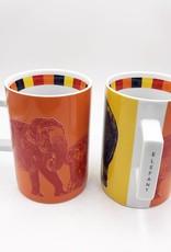 ART-DOMINO® BY SABINE WELZ ELEPHANT ANIMAL-MUG 04