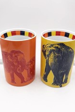 ART-DOMINO® BY SABINE WELZ ELEFANT ANIMAL-MUG 04