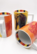 ART-DOMINO® BY SABINE WELZ ELEPHANT ANIMAL-MUG 04