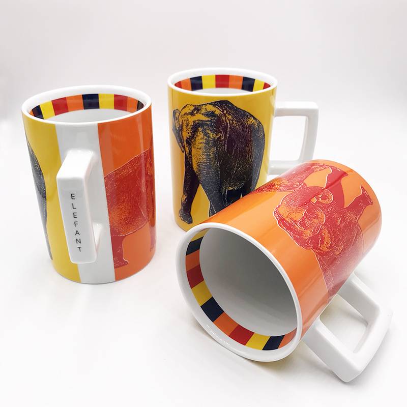 ART-DOMINO® BY SABINE WELZ ELEFANT ANIMAL-MUG 04