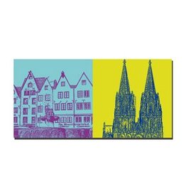 MAGNET-STORIES IMAGE SUR TOILE - COLOGNE - 2104