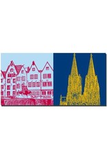 ART-DOMINO® BY SABINE WELZ Cologne - Martinswinkel + Cologne cathedral