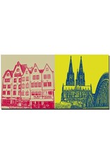 ART-DOMINO® BY SABINE WELZ Cologne - Martinswinkel + Cologne cathedral