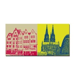 ART-DOMINO® BY SABINE WELZ LEINWANDBILD - KÖLN - 2112