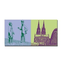 ART-DOMINO® BY SABINE WELZ LEINWANDBILD - KÖLN - 2113