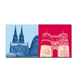 ART-DOMINO® BY SABINE WELZ LEINWANDBILD - KÖLN - 2114