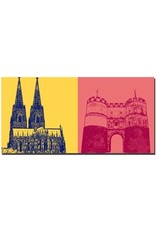 ART-DOMINO® BY SABINE WELZ Cologne - Cologne Cathedral + Hahnentor