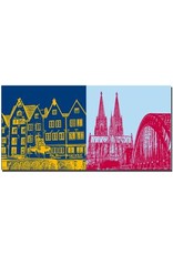 ART-DOMINO® BY SABINE WELZ Cologne - Martinswinkel + Cologne cathedral