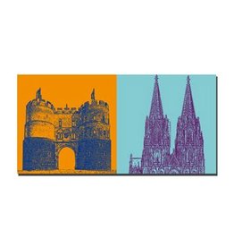 ART-DOMINO® BY SABINE WELZ PICTURE ON CANVAS - COLOGNE - 2109