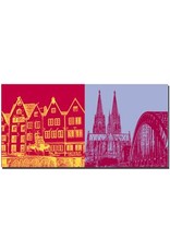 ART-DOMINO® BY SABINE WELZ Cologne - Martinswinkel + Cologne cathedral