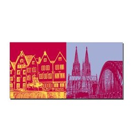 ART-DOMINO® BY SABINE WELZ LEINWANDBILD - KÖLN - 2110