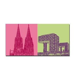 ART-DOMINO® BY SABINE WELZ LEINWANDBILD - KÖLN - 2120