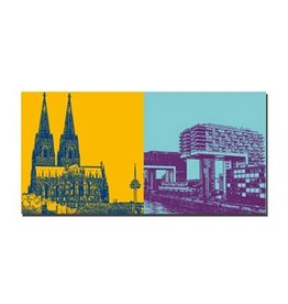 ART-DOMINO® BY SABINE WELZ LEINWANDBILD - KÖLN - 2123