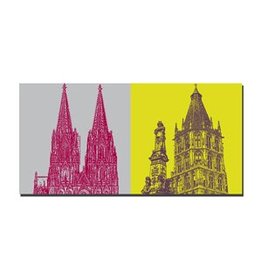 ART-DOMINO® BY SABINE WELZ LEINWANDBILD - KÖLN - 2124