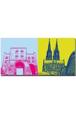 ART-DOMINO® BY SABINE WELZ Cologne - Eigelsteintor + Cologne Cathedral