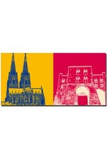 ART-DOMINO® BY SABINE WELZ Cologne - Eigelsteintor + Cologne Cathedral