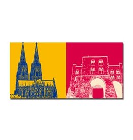 ART-DOMINO® BY SABINE WELZ LEINWANDBILD - KÖLN - 2133