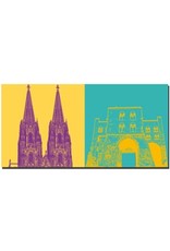 ART-DOMINO® BY SABINE WELZ Cologne - Eigelsteintor + Cologne Cathedral