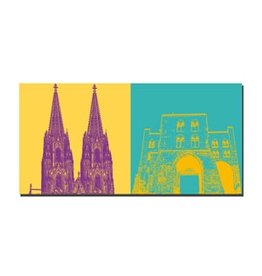 ART-DOMINO® BY SABINE WELZ LEINWANDBILD - KÖLN - 2134