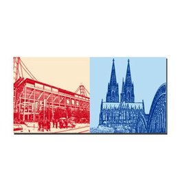 ART-DOMINO® BY SABINE WELZ LEINWANDBILD - KÖLN - 2135