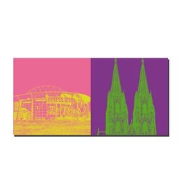 ART-DOMINO® BY SABINE WELZ IMAGE SUR TOILE - COLOGNE - 2137