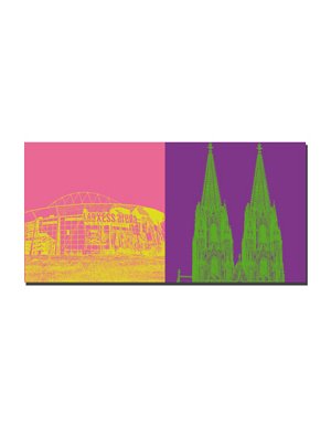 ART-DOMINO® BY SABINE WELZ Cologne - Lanxess Arena + Cathédrale de Cologne