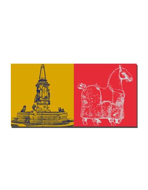 MAGNET-STORIES Konstanz - Kaiserbrunnen + Kaiserbrunnen-Pferd
