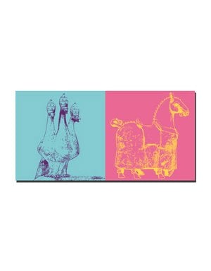 MAGNET-STORIES Konstanz - Dreiköpfiger Pfau + Kaiserbrunnen-Pferd