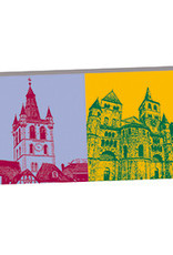 ART-DOMINO® BY SABINE WELZ Trier - St. Gangolf tower and Cathedral St. Peter