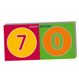 MAGNET-STORIES HAPPY BIRTHDAY FOLDED CARD - 70 YEARS